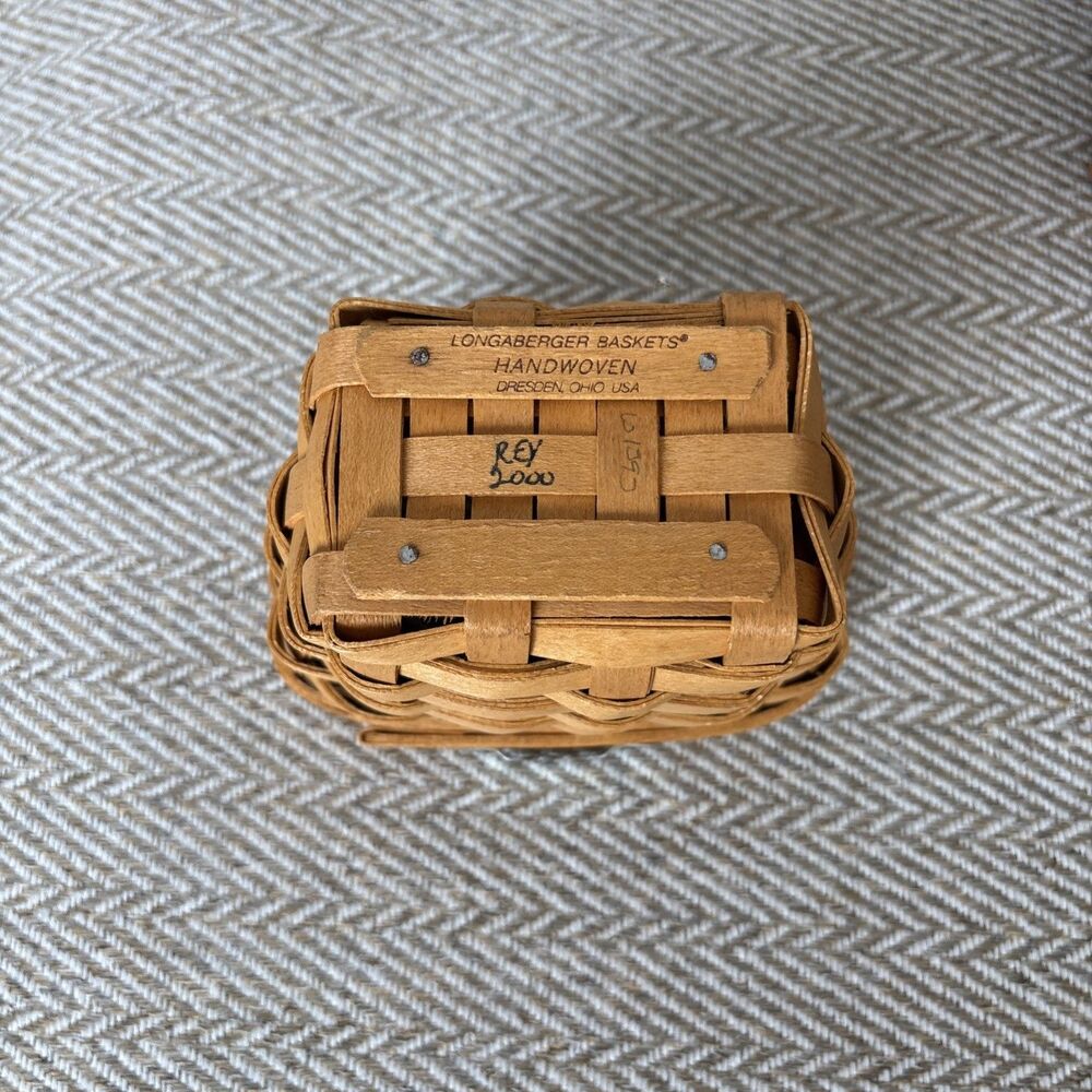 Longaberger Vintage Basket Bundle Of 3 - Picture 8 of 12